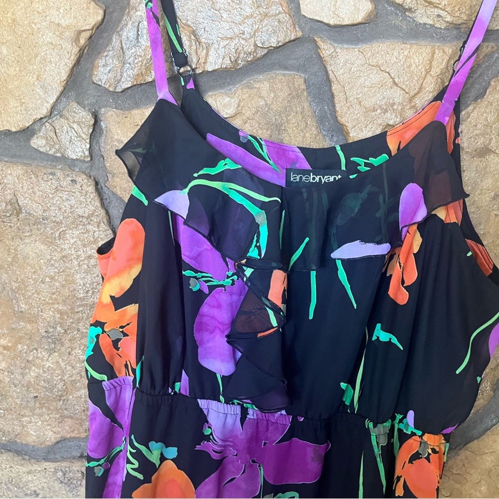 Lane Bryant Purple Maxi Sundress with Spaghetti Straps - Picture 6 of 16